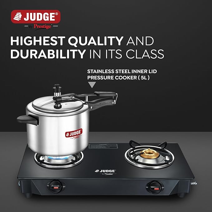 Judge by Prestige Classic Inner Lid 5 L Induction Bottom Pressure Cooker (Stainless Steel)