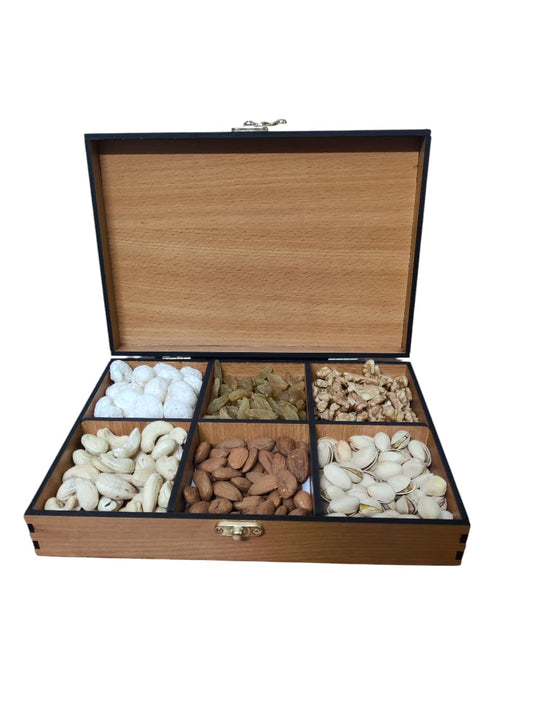 RRPLAST DRY FRUIT BOX WITH ACRLYC LID Tray Serving Set (Pack of 1)