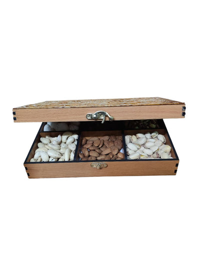 RRPLAST DRY FRUIT BOX WITH ACRLYC LID Tray Serving Set (Pack of 1)