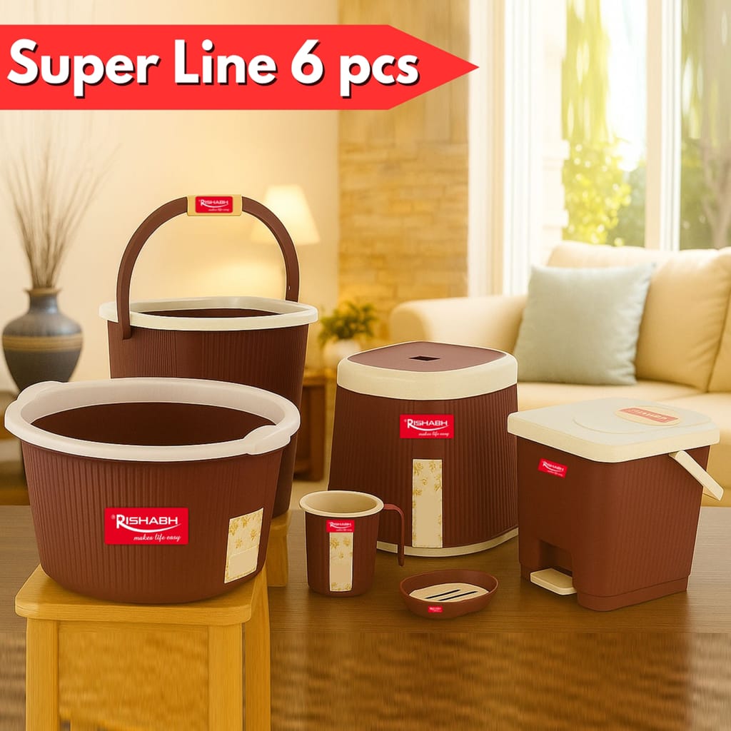 RISHABH SUPERLINE 6 PIECE BATHROOM SET