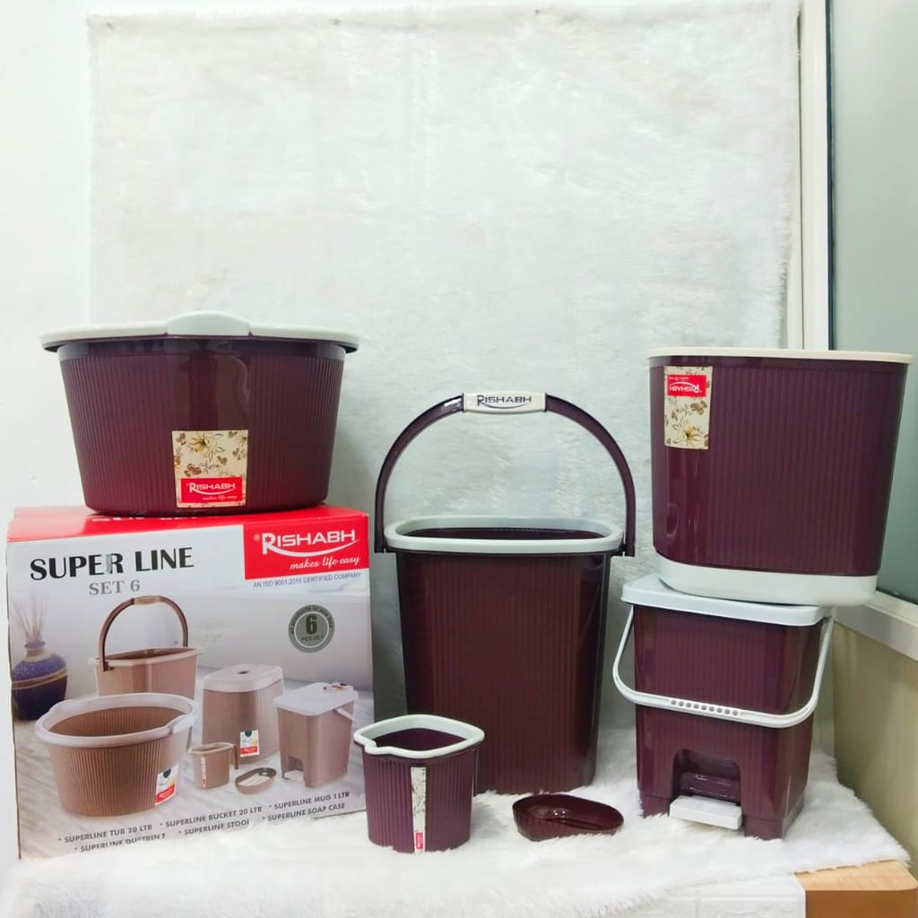 RISHABH SUPERLINE 6 PIECE BATHROOM SET