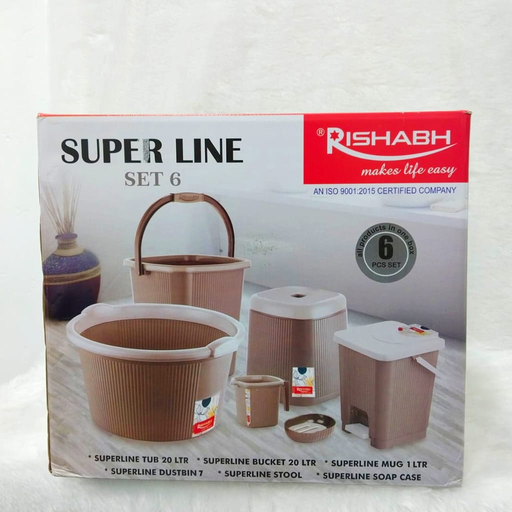 RISHABH SUPERLINE 6 PIECE BATHROOM SET