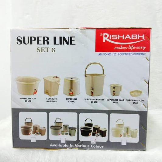 RISHABH SUPERLINE 6 PIECE BATHROOM SET