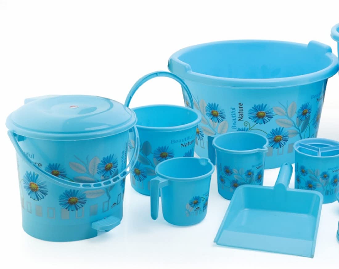 Printed Bathroom Set 10 piece Combo
