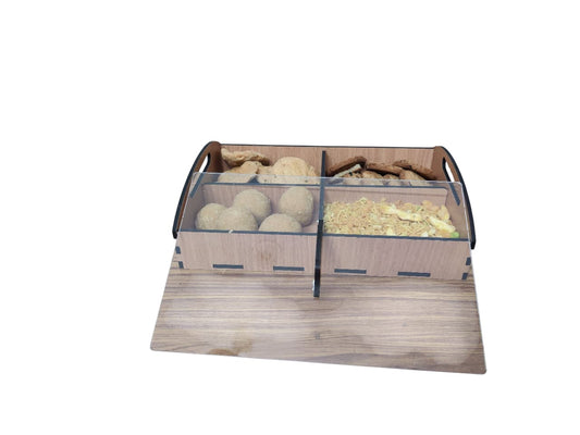 RRPLAST Dryfruit And Multipurpose Box - Primium Wooden Storage Box (Brown)