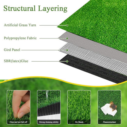 RRPLAST PP (Polypropylene) Door & Floor Mat (Green, Extra Large)
