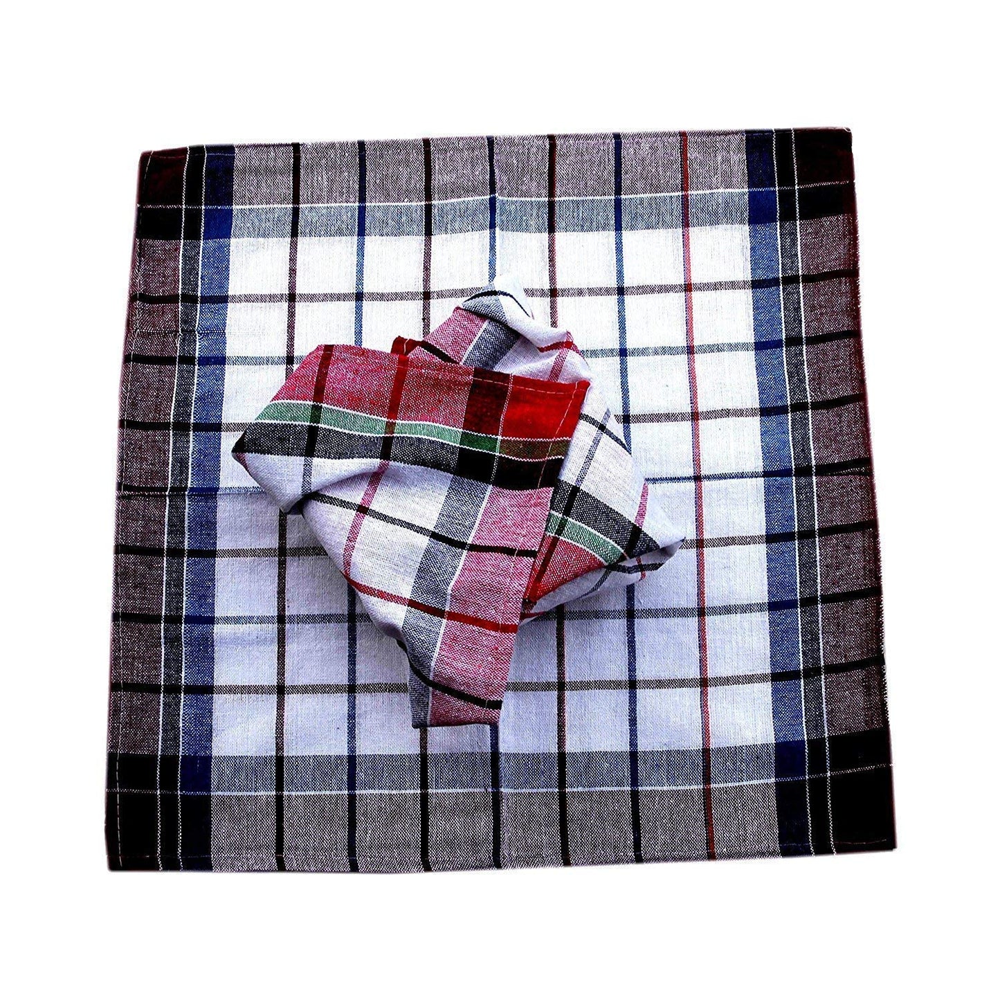 Kedaram Kitchen Cleaning Cloth Multipurpose Kitchen Towels Cotton Dish Napkin Washable Wet and Dry Microfiber, Cotton Cleaning Cloth (12 Units)