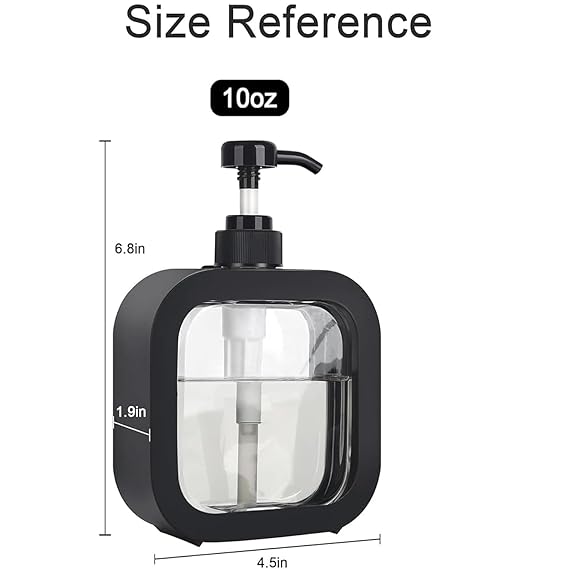 Anadya Soap Dispenser Bottle Set with Pump for Handwasher in Bathroom 250 ml Gel, Liquid, Lotion, Conditioner, Soap, Soap Dispenser (White)