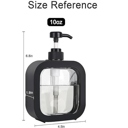 Anadya Soap Dispenser Bottle Set with Pump for Handwasher in Bathroom 250 ml Gel, Liquid, Lotion, Conditioner, Soap, Soap Dispenser (White)