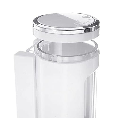 RRPLAST Soap Dispenser Wall Mounted 700 ml Conditioner, Gel, Shampoo, Liquid, Lotion Dispenser (Black, White)