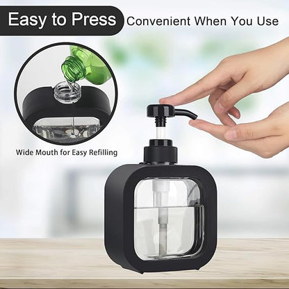 RRPLAST Outdoor Living Liquid Soap Dispenser 500 ml Gel, Liquid Dispenser (Black)