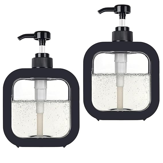Anadya Soap Dispenser Bottle Set with Pump for Handwasher in Bathroom 250 ml Gel, Liquid, Lotion, Conditioner, Soap, Soap Dispenser (White)