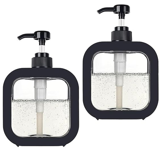 RRPLAST Outdoor Living Liquid Soap Dispenser 500 ml Gel, Liquid Dispenser (Black)