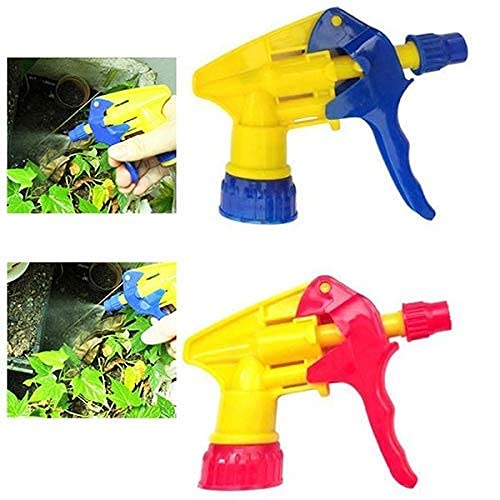 BHUMITC Plastic Water/Sanitizer Spray Nozzle Trigger, Set of 4 Spray Bottles, Sanitizer Bottles, & Any Other Regular Bottle 2 L Hand Held Sprayer (Pack of 4)