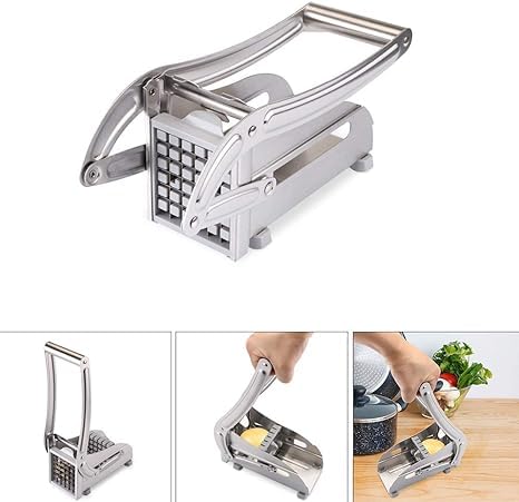 RRPLAST by RRPLAST French Fries Chips Cutter Vegetable Chopper Vegetable Slicer (2 BLADES)