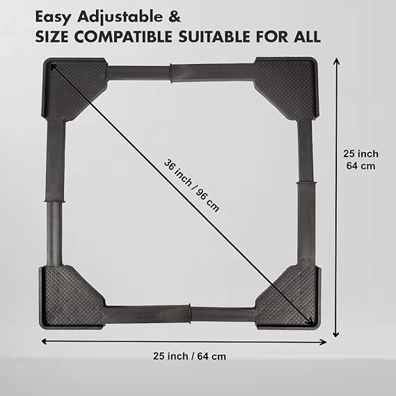 RRPLAST Refrigerator, Washing Machine, Air Cooler Material Plastic (50 cm x 50 cm)