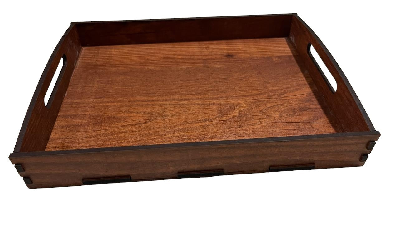 RRPLAST WOODEN SERVING TRAY SET Tray Serving Set (Pack of 1)