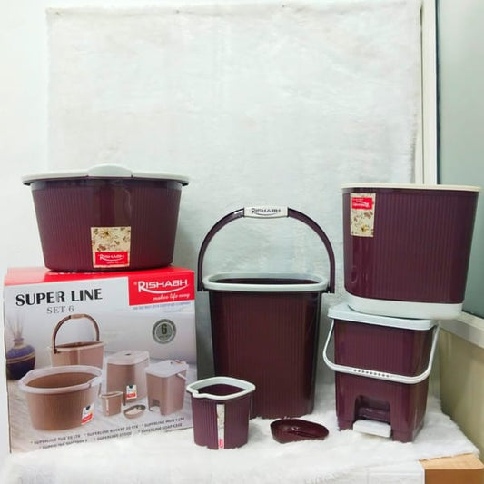 RISHABH SUPERLINE 6 PIECE BATHROOM SET