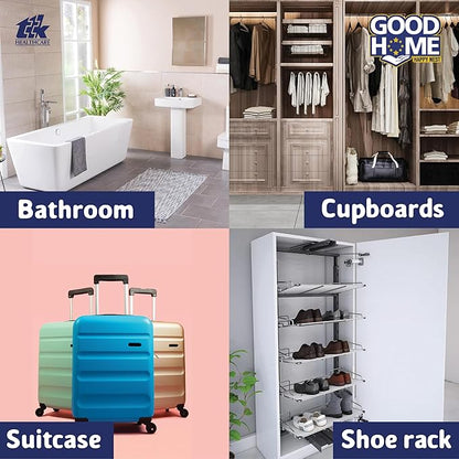 Good Home Air Freshener Aroma Gel |Long Lasting Premium Fragrance Booster |Skin Friendly for Home/Office/Bathrom |Luscious Strawberry 4 + 4 Tangy Orange |(Pack of 8, 10g x 8)