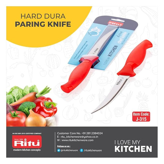 Ritu Dura Tomato Knife | 420 Hardened Blade | Standard Durable Stainless Steel Blade for Precision Cutting | Ideal for Chopping, Slicing & Dicing | Ergonomic Handle for Comfort and Control