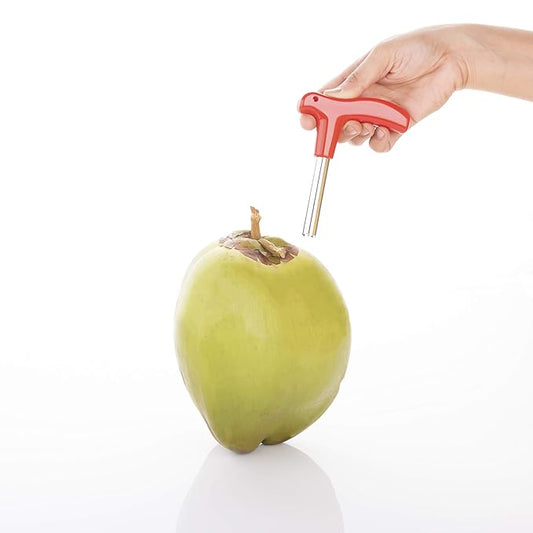 RITU Stainless Steel Coconut Opener Tool and Driller with Comfortable Grip | Durable Knife Tool for Tender Coconut Opening | Handy Fruit Opener for Kitchen and Outdoor Use