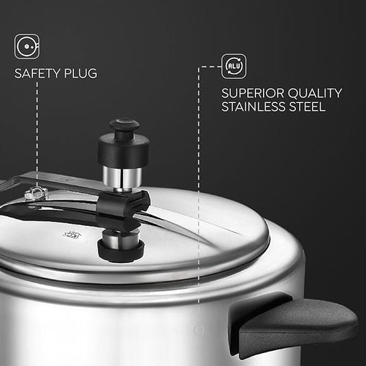 Judge by Prestige Classic Inner Lid 5 L Induction Bottom Pressure Cooker (Stainless Steel)