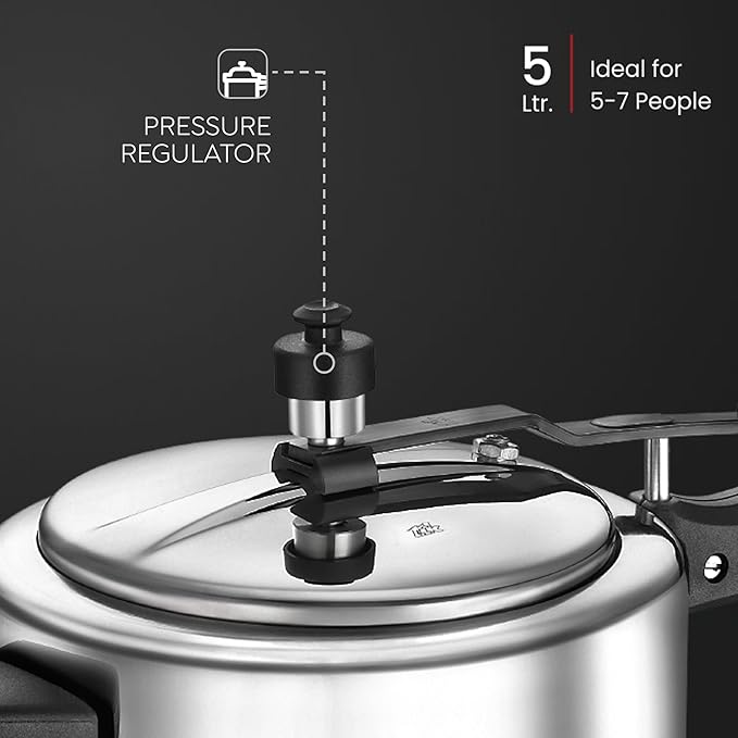 Judge by Prestige Classic Inner Lid 5 L Induction Bottom Pressure Cooker (Stainless Steel)
