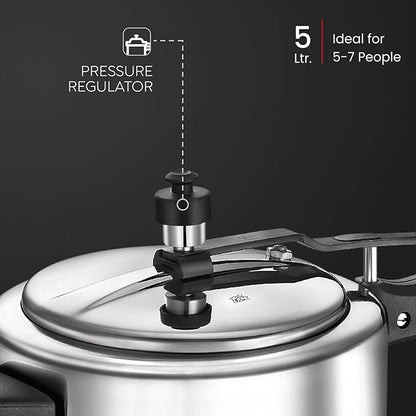 Judge by Prestige Classic Inner Lid 5 L Induction Bottom Pressure Cooker (Stainless Steel)
