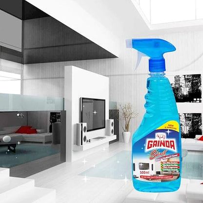 Gainda ShineX Glass & Household Cleaner Surface Cleaning Spray Bottle Streak-free Cleanser for Mirror, Home Appliances & Commercial Use -500ml