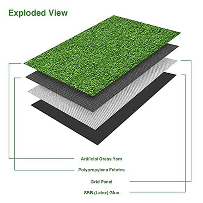 35 mm High Density Artificial Lawn | Premium Grass Lawn Turf | Indoor & Outdoor UseCarpet Mat | Dust & Waterproof Mats | Skin Friendly | Artificial Lawn Carpet Mat (Size - 4 x 15 feet)