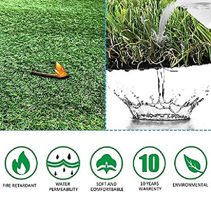 35 mm High Density Artificial Lawn | Premium Grass Lawn Turf | Indoor & Outdoor UseCarpet Mat | Dust & Waterproof Mats | Skin Friendly | Artificial Lawn Carpet Mat (Size - 4 x 15 feet)
