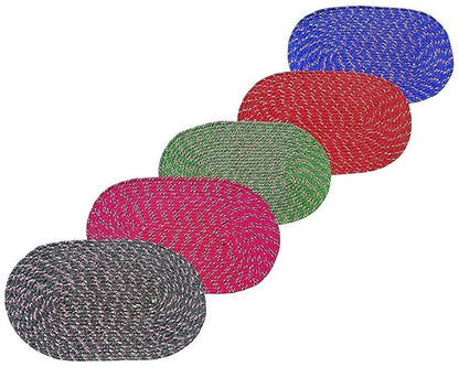 Jalebi Doormat for Home Entrance 31x49 cm Pack of 5 Multicolor