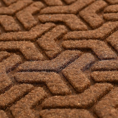 Rectangular Indoor/Outdoor Heavy Duty Doormat Natural Rubber Sturdy For All Season Water Absorbent/Dust Resistant Entrance Doormat For Elegant Look||Brown60X40Cm