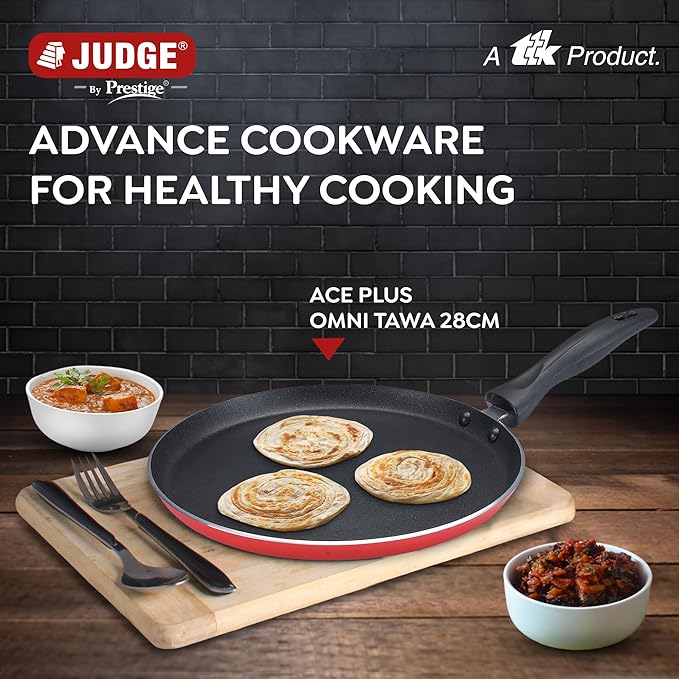 Judge by Prestige Ace Plus Non-Stick Cookware Omni Tawa Dia 28 cm