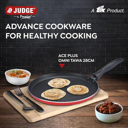 Judge by Prestige Ace Plus Non-Stick Cookware Omni Tawa Dia 28 cm