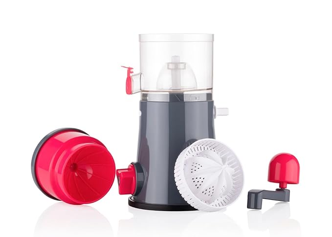 RITU Rapid Portable Juicer Machine for Home | Manual Hand Juicer for Fruits & Vegetables | Handle & Vacuum Locking System | Easy to Use | Shake & Fruit Juicer for All Fruits | Compact & Durable Design