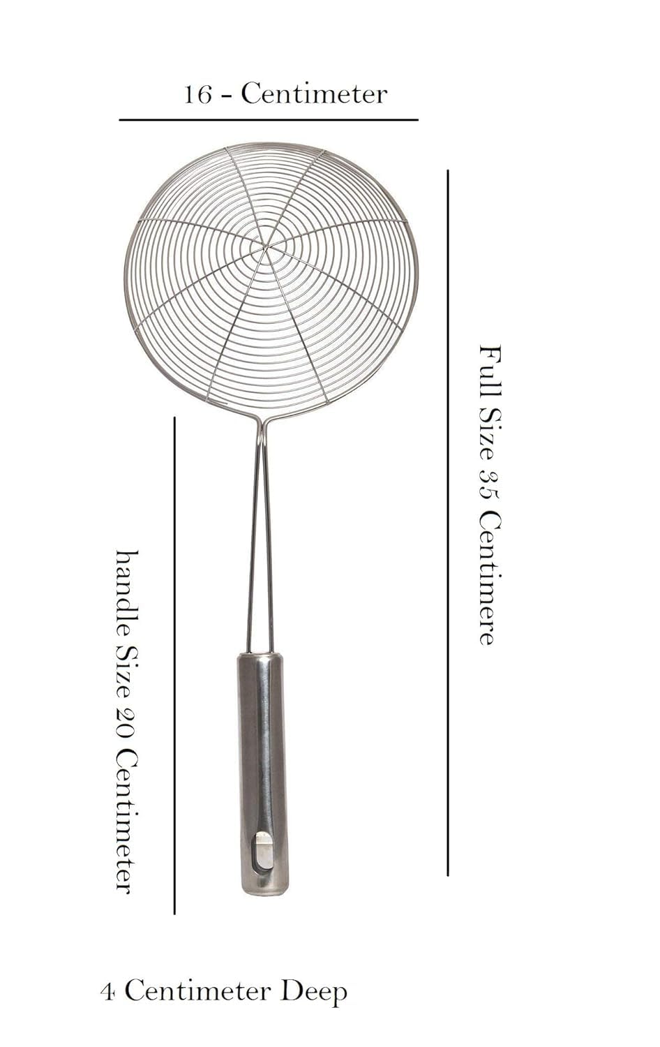 Kitchen Stainless Steel deep Fry Strainer, Potato Masher & Whisk - Combo of 3