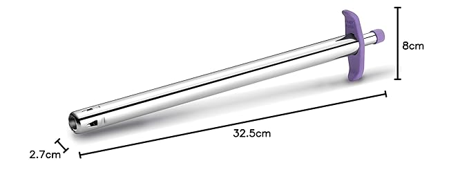 Ritu Jumbo Regular Stainless Steel Gas Lighter (Color May Vary) [Size: 32cm (Length) ], (R-4)