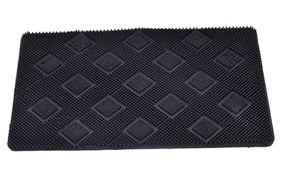 Rubber Door mat Outdoor Mat,Rubber Stud Mat, Antimicrobial Room Mat Floor Mat -40x60 CM Black, Rectangular