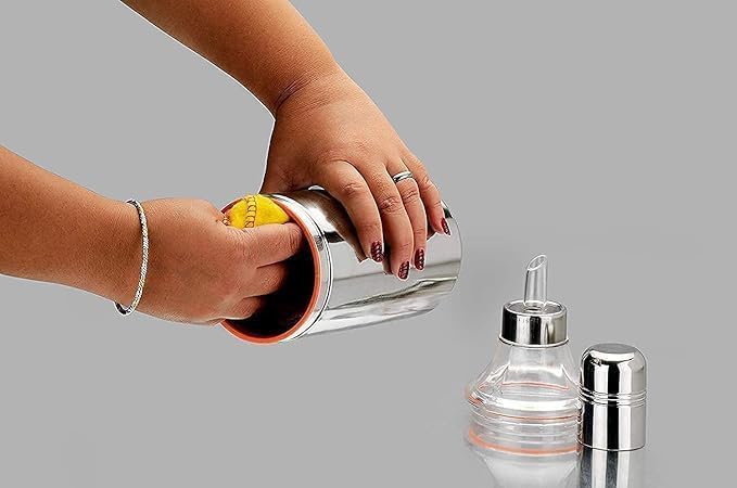 INKULTURE Stainless Steel Oil Dispenser with Nozzle 1 Litre (1000 ml) (Model No.01/01 piece)