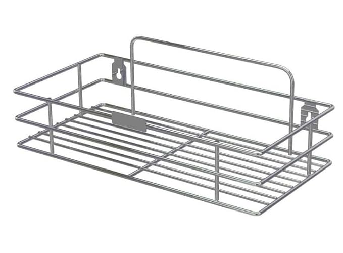 Stainless Steel Multipurpose Storage Rack/Shelf, Kitchen Rack Single Single Tier Multipurpose Wall Hanging Storage Shelf Organizer Stainless Steel with Chrome(NHSP, Hanging Shelves)