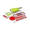 Ritu Mezon's Plastic, Stainless Steel 12 in 1 Multipurpose Vegetable & Fruit Chopper Cutter Slicer Grater with Unbreakable Container, Multicolour