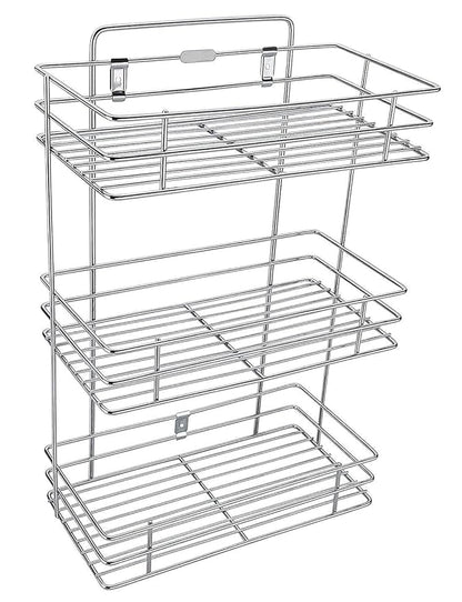 3 Layer Wall Mount Stainless Steel Multipurpose Storage Rack/Shelf,Kitchen Rack and Shelves for Storage - 3 Tier Rack for Kitchen and Bathroom,Utensil Storage for House,Floating Shelves