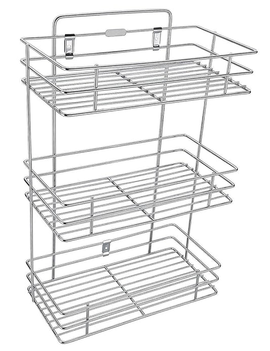 3 Layer Wall Mount Stainless Steel Multipurpose Storage Rack/Shelf,Kitchen Rack and Shelves for Storage - 3 Tier Rack for Kitchen and Bathroom,Utensil Storage for House,Floating Shelves