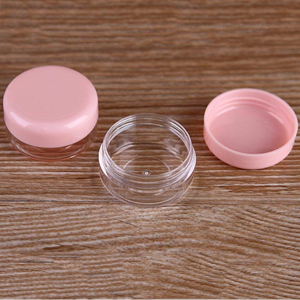 Pvc Travel Bottles Set & Containers, Toiletry Bag, Refillable Small Mini Empty Plastic Pump/Spray/Squeeze Bottles For Travel Toiletries With Storage Bag (Pink, Width: 16 Cm)
