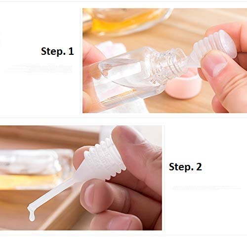 Pvc Travel Bottles Set & Containers, Toiletry Bag, Refillable Small Mini Empty Plastic Pump/Spray/Squeeze Bottles For Travel Toiletries With Storage Bag (Pink, Width: 16 Cm)